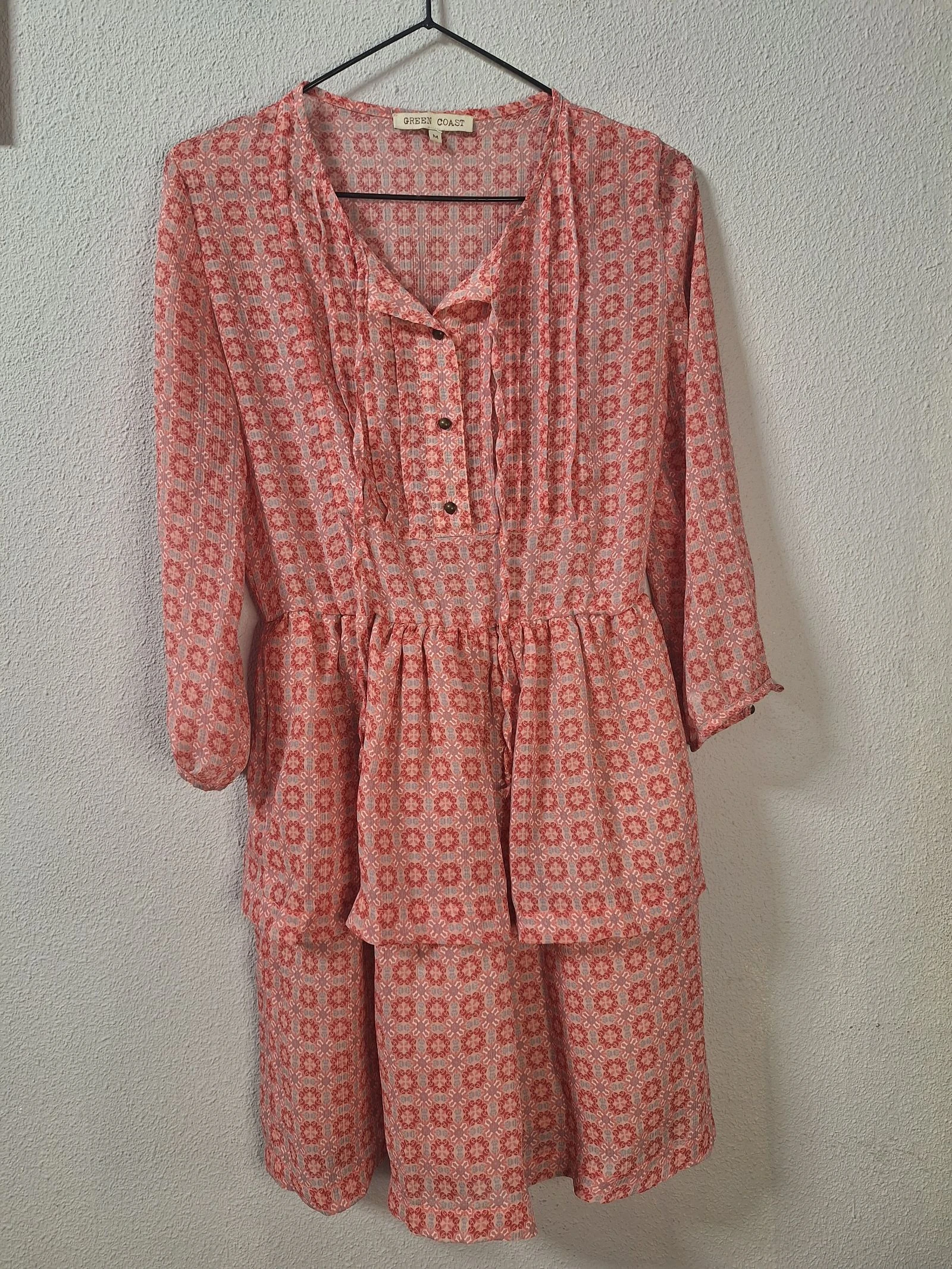 Vestido boho romántico Green Coast T.M